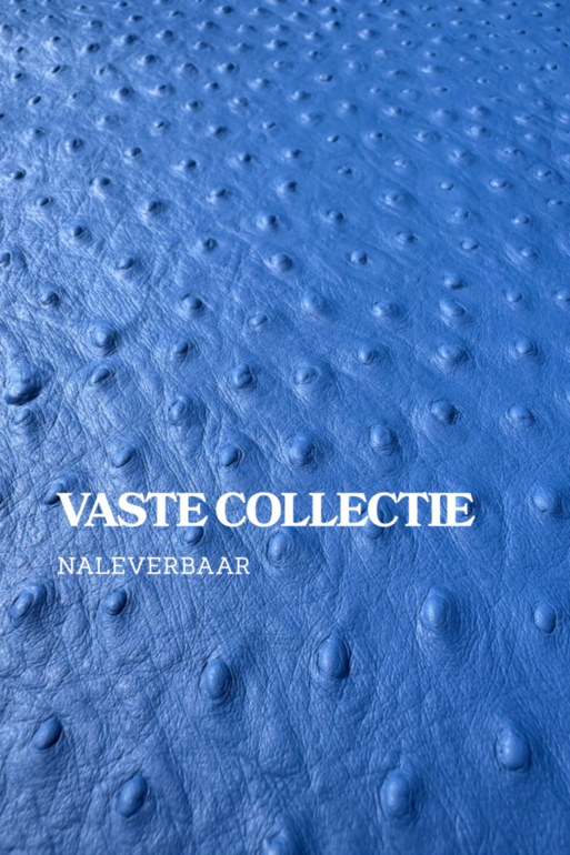 Leder struisvogelprint