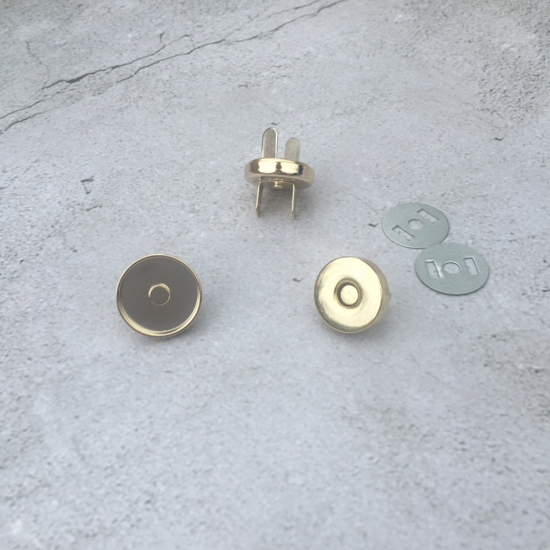 Magneet 18 mm - goudkleurig