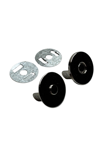 Magneetsluiting 18 mm - zilver/nikkel
