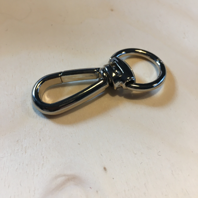 Musketonhaak - doorvoer 15 mm