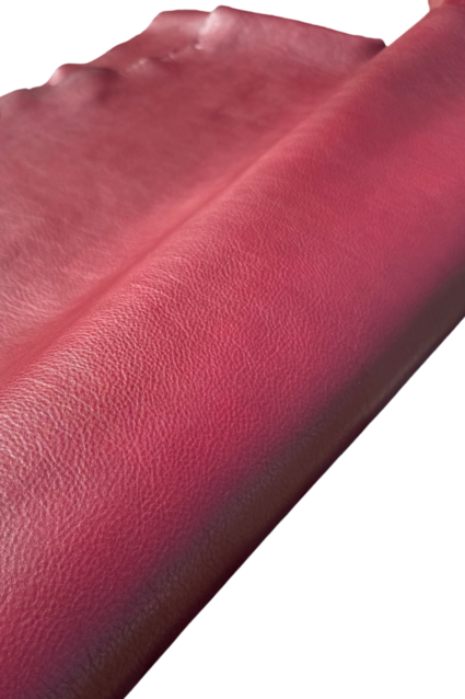Vegetaal gelooid leder - donker rood