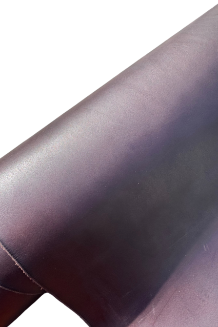 Vegetaal gelooid leder - donker bruin mat