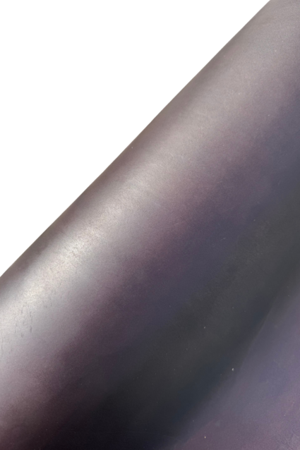 Vegetaal gelooid leder - donker bruin mat