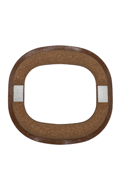 Handvat met voorgevormde vulkern en metalen versteviging